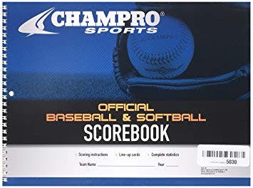 Champro Official Baseball Softball Scorebook Baseball Scorebook 